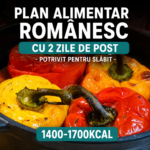 Plan alimentar românesc cu 2 zile de post - potrivit pentru slăbit